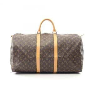 Louis Vuitton Keepall 55 Boston Bag, PVC-Coated Canvas and Leather, Monogram,...